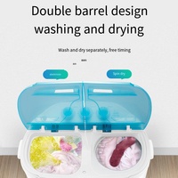 Machine à laver en plastique semi-automatique à deux cylindres de 3.6 kg avec sèche-linge Mini machine à laver domestique pour bébés et enfants