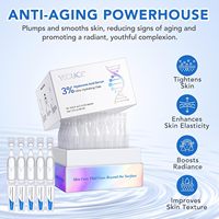 Sérum à l'acide hyaluronique YECUCE 3% - Ultra-hydratant - Flacons pour le visage - Wake Nature Perfection - Soins de la peau à base d'acide hyaluronique - Tubes