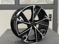 Jantes forgées sur mesure Yufei, multi-branches entrecroisées 22x10.5 5x112 pour RS7 RS6 S7, finition usinée argent/noir, en alliage léger 6061-T6