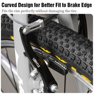 LEBYCLE Custom Bike V-<span class=keywords><strong>Brake</strong></span> Schoenen 70mm Fiets Duurzame Stille Rubberen V-<span class=keywords><strong>Brake</strong></span> Blokken Remblokken Fietsaccessoires - Product Image 5