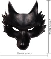 Masque de simulation Halloween en mousse PU 3D, motif renard, personnalisable, idéal pour le commerce international, les bals de Mardi Gras et les fêtes de carnaval - Vente chaude