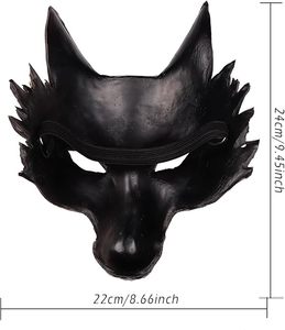 Máscara de Halloween de espuma PU <span class=keywords><strong>3D</strong></span> de zorro animal, personalizable, superventas para comercio exterior, carnaval, baile de Mardi Gras y fiestas. - Product Image 4