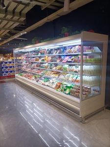 Vitrine Réfrigérée Commerciale à Rideau d'Air Ouvert Réglable et Économe en Énergie pour Supermarché, Boissons et Fruits - Product Image 3
