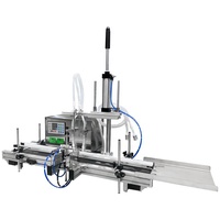 Machine de remplissage automatique électrique à pompe magnétique PLC pour liquides, jus et boissons, avec convoyeur, pour l'emballage de flacons/bocaux et capteur de parfum