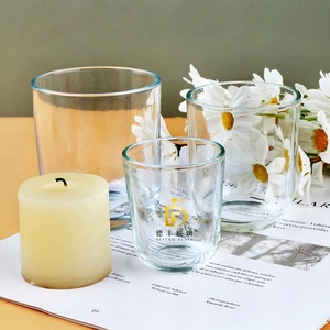 Frasco de Vidrio Transparente para Velas con Tapa, Base Redonda de 10 oz, Forma de U, Laterales Gruesos, Color Personalizado - Product Image 3