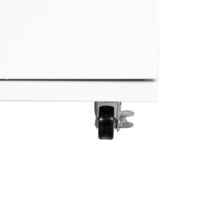 Commode mobile blanche à 5 tiroirs, armoire de rangement roulante moderne pour chambre à coucher, bureau, salle d'artisanat - Product Image 2
