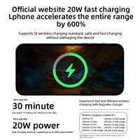 Cargador Inalámbrico Magnético Qi2 de 10000 mAh, Batería Externa Portátil Compatible con iPhone, Carga Rápida