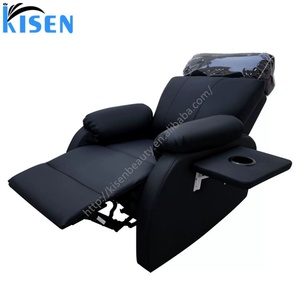 Sillón de Peluquería Eléctrico Reclinable Profesional KISEN con Lavabo de Cerámica de Alta Gama para Salones, Hoteles y Centros de Belleza - Product Image 2