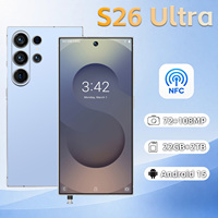 Smartphone S26 Ultra per Creatori di Contenuti, Dual SIM, NFC, Fotocamera Selfie 108MP+72MP, Memoria 22+2TB, Batteria 8000mAh, Schermo 6.9 Pollici