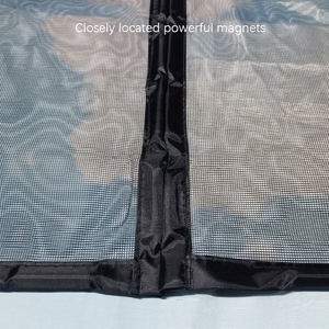 משודרגת שחור 18 x16 רשת פוליאסטר מגנטית שחור רשת רשת וילון - Product Image 5