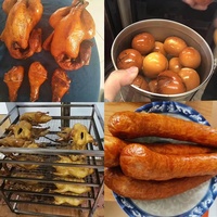 Four de fumage commercial chaud et froid pour viande et poisson, machine à fumage à sec, fumoir