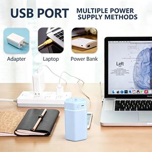 Nouveau design 2026 – <span class=keywords><strong>Humidificateur</strong></span> ultrasonique portable 300 ml à brume fraîche avec grand réservoir d'eau, idéal pour la maison et les enfants (OEM) - Product Image 2