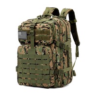 Sac à dos unisexe 50L imperméable à armature interne, tactique, sportif, tendance, pour la pêche/la chasse/le vélo, en polyester, pour l'extérieur