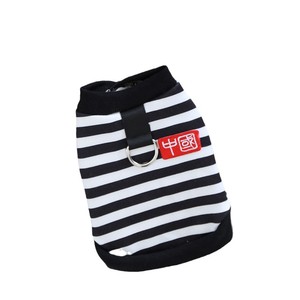 Cardigan rayé pour animaux de compagnie avec laisse pour chiens et chats, cinq couleurs disponibles - Product Image 5