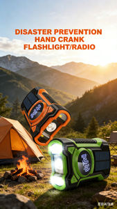 Radio de Emergencia Multifuncional ALECTER con Manivela Solar, Alerta Meteorológica NOAA, Resistente al Agua IPX5, con Linterna y SOS - Product Image 3