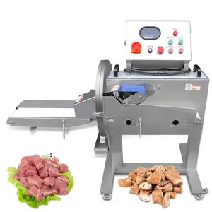 Shengtian Machinery Cooked Meat Cutting Machine Conveyor Belt Automation 400kg/h