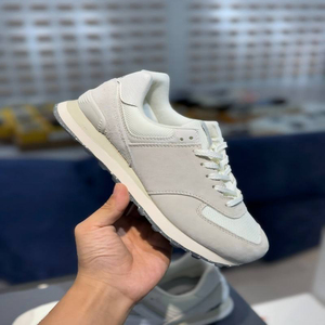 Light Gray Mesh Lace-Up Walking Shoes With Rubber Outsole And EVA Midsole Round Toe Breathable Flat <b>Heel</b> All Seasons Style - Product Image 1