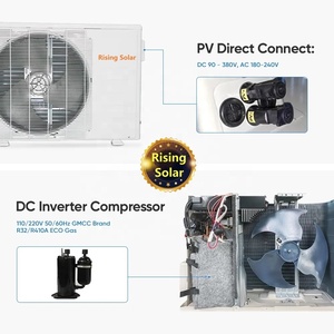 Climatiseur hybride solaire intelligent à énergie renouvelable pour la maison, climatiseur split à énergie solaire directe PV - Product Image 2
