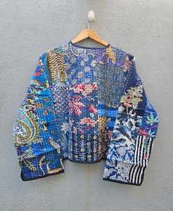 Veste matelassée 100 % coton faite main 2026, motif floral, style bohème décontracté pour femme, manteau d'hiver doux - Product Image 6