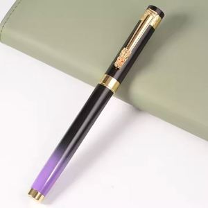 Stylo bille haut de gamme à succès, dégradé rouge et bleu, idéal pour les cadeaux ou les articles promotionnels - Product Image 3