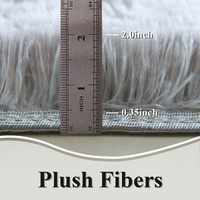 Tapis moelleux pour chambre à coucher, grand tapis d'intérieur en peluche douce pour salon