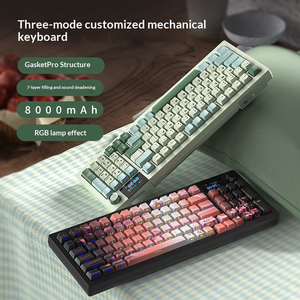 Customized Three Mode Mechanical Keyboard Gaming E-sports Hot Swappable <b>Office</b> <b>Computer</b> Blue tooth Wireless Keyboard - Product Image 2