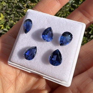 배 컷 랩 로얄 블루 사파이어 0.3-5CT 모든 모양 포함 느슨한 돌 보석 디자인 높은 순도 - Product Image 3