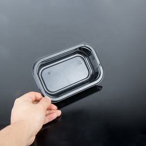 Bandeja de CPET de Grado Alimenticio, Bandeja de Plástico Desechable para Hornear <span class=keywords><strong>en</strong></span> Horno, para Frutas, Arroz, Aperitivos, Pan, Forma Rectangular, PET para Avión - Product Image 5