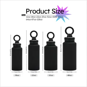 Nuova vendita calda 22oz 32oz BPA gratis a doppia parete magnetica in acciaio inox bottiglia d'acqua per palestra con supporto magnetico per cellulare