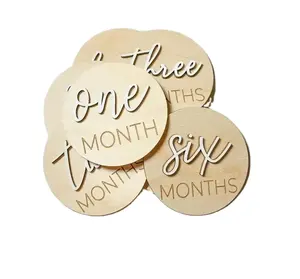 3D Pregnancy Journey Milestone Markers Announcement Monthly Milestone Photo Cards Acrylic Baby