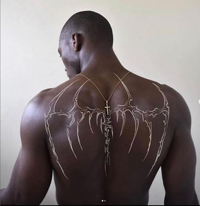 รอยสักชั่วคราวแบบเต็มแขน ขา <span class=keywords><strong>หลัง</strong></span> สีขาว สำหรับผู้ใหญ่ - Product Image 2