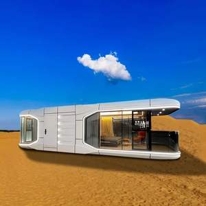 Cápsula de espacio de cabina pequeña Modular prefabricada Panel sándwich para casa móvil Instalación rápida Diseño moderno para edificio de oficinas Hotel - Product Image 5