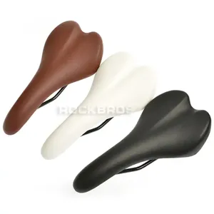 Nouveau RockBros cuir synthétique hommes Sports de plein air vélo de route selle cyclisme vtt montagne vélo siège acier Rail 2 couleurs - Product Image 1