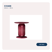 Table basse sculpturale moderne pour projet de villa de luxe au Royaume-Uni, finition laquée brillante HDF, couleur personnalisée, OEM, chambre d'hôtel, salon