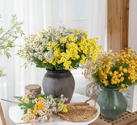 Bunga Chamomile Sutra Berkualitas Tinggi, Bunga Daisy Chamomile Buatan yang Realistis untuk Dekorasi