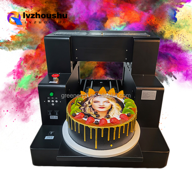 3D Edible Inkjet Printer for Cake Decorating Flatbed Direct Print Birthday Toppers Flex Material on Board
