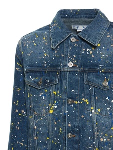 <span class=keywords><strong>Veste</strong></span> <span class=keywords><strong>en</strong></span> <span class=keywords><strong>jean</strong></span> <span class=keywords><strong>en</strong></span> coton éclaboussé de <span class=keywords><strong>peinture</strong></span> pour hommes de haute qualité - Product Image 3
