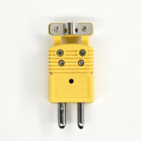 Thermocouple de type K, prise mâle et femelle jaune, prise standard avec support, coupleur de borne pour machine de moulage par injection
