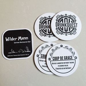 Factory Price Custom Logo Wholesale Sublimation Coaster Beer <b>Mat</b> Drink Coasters Round Cup Coaster for Drink - Product Image 1