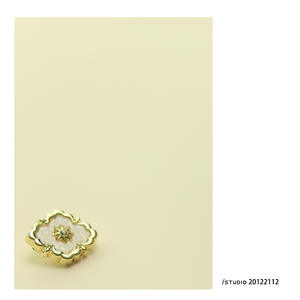 Venta al por mayor de lujo 18mm 23mm oro blanco botón de metal para traje de mujer Botón de costura de metal - Product Image 6