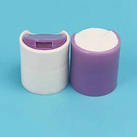 Capsules en plastique brillantes à surface lisse avec opercule supérieur 24/410 28/410 rose bleu vert pour flacons de soin avec joint d'étanchéité à induction