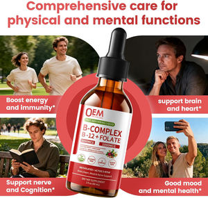 OEM dimetil B cairan kompleks tetes <span class=keywords><strong>5000</strong></span> <span class=keywords><strong>Mcg</strong></span> <span class=keywords><strong>B12</strong></span> metilobalamin folat Vitamin B tetes dengan B3 B6 bit Hawthorn - Product Image 6