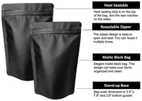 Amazon Hersluitbare Voedsel Heat Seal 3.5 7G 1Oz Plastic Ziplock Zak Geur Proof Stand Up Pouch Verpakking Mylar tassen