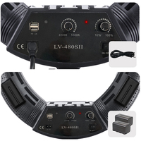Anneau lumineux LED pour la photographie et la vidéo, accessoires pour appareil photo, éclairage complet en couleur, 18 pouces