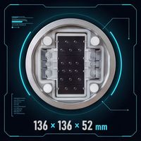 Borne de signalisation routière solaire LED double face en aluminium moulé sous pression IP68 sans câblage pour routes d'entrepôt