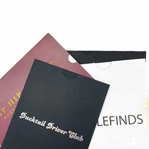 Luxury Black Matte Envelope Logo <b>Gloss</b> A5 Gift Card Envelope Cutting Die - Product Image 3