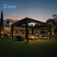 Pergola en aluminium Sweet Home pour terrasse et balcon, couverture de toit extérieure