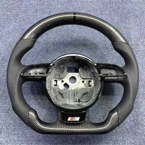 Volante Sportivo Personalizzato CE per <span class=keywords><strong>Audi</strong></span> con Fibra di Carbonio e Pelle per Modelli B9 A3/A4/A5/A6/A7/A8 - Product Image 4