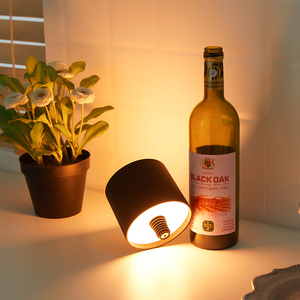 Hiện Đại Có Thể Sạc Lại Xách Tay <span class=keywords><strong>LED</strong></span> Đèn Phong Cách Mới Ánh Sáng Ban Đêm Rượu Vang Đèn Bàn Đèn Màu Đen Bóng Cho Bàn Cạnh Giường Ngủ Ngoài Trời Trang Trí Nội Thất Phòng - Product Image 4