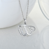 OEM ODM donna uomo gioielli religiosi in argento Sterling 925 placcato rodio islamico ghiacciato gioielli Islam collana pendente Allah